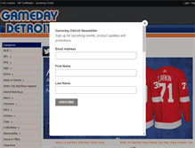 Tablet Screenshot of gamedaydet.com